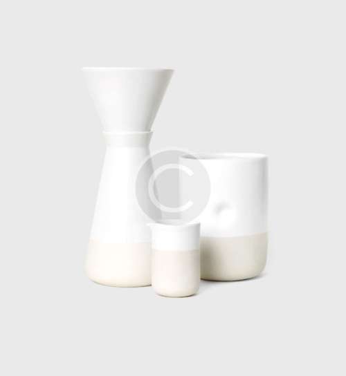 Set of ceramic vases